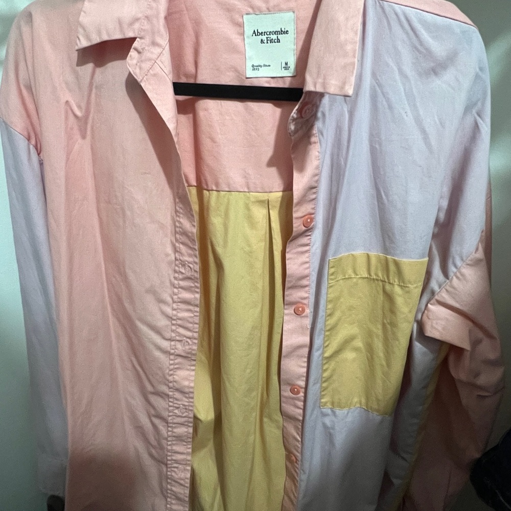 Oversized Multicolored Button Up - image 1